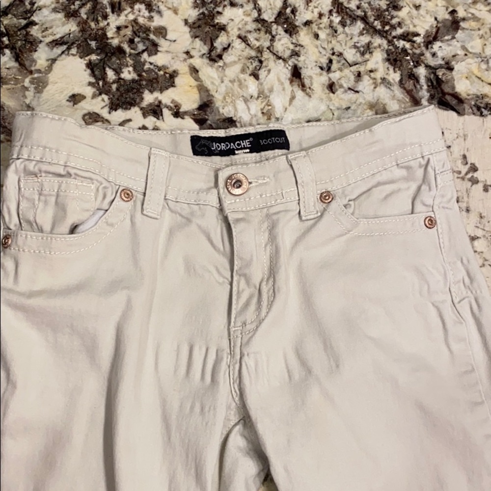 Jordache Bootcut Kids Size 10 Khaki Pants